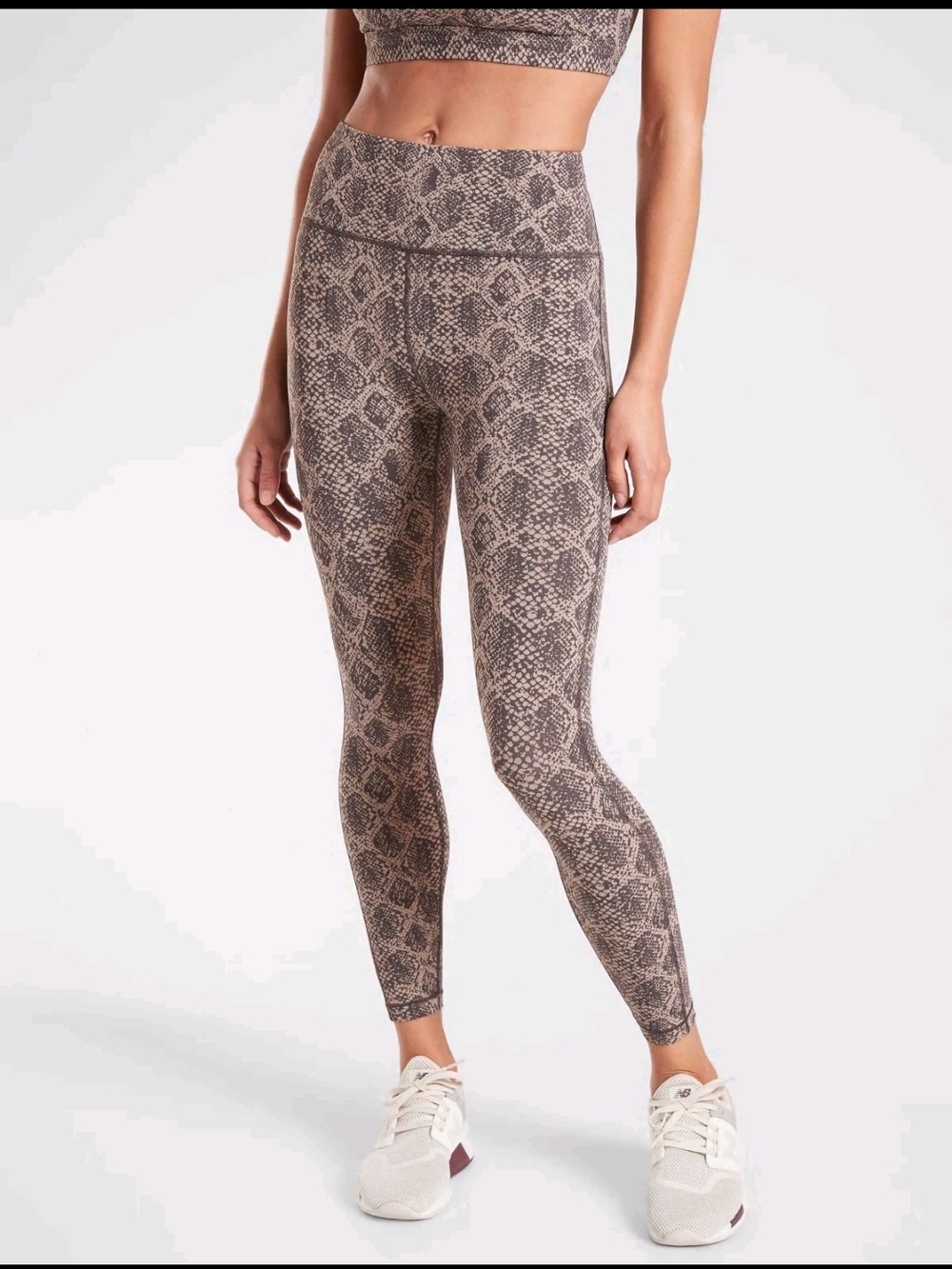 Athleta Ultimate Stash Pocket 7/8 Tight Snake Skin Yoga  Leggings Size XS